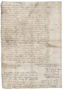 Document signed by John Saffin regarding the emancipation of Adam (an enslaved person), 26 June 1694 