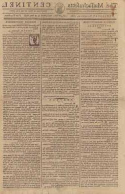 The Massachusetts Centinel Newspaper