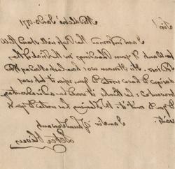 彼得·奥利弗给罗伯特·特雷特·潘恩的信，1771年1月3日手稿