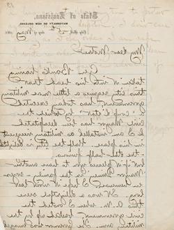 塞缪尔·米勒·昆西给玛丽·简·米勒·昆西的信，1865年5月5日手稿