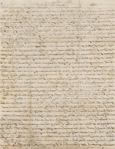 约翰·安德鲁斯致威廉·巴勒尔的信，1773年12月18日手稿