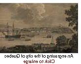 link to an engraving of the city of Quebec
